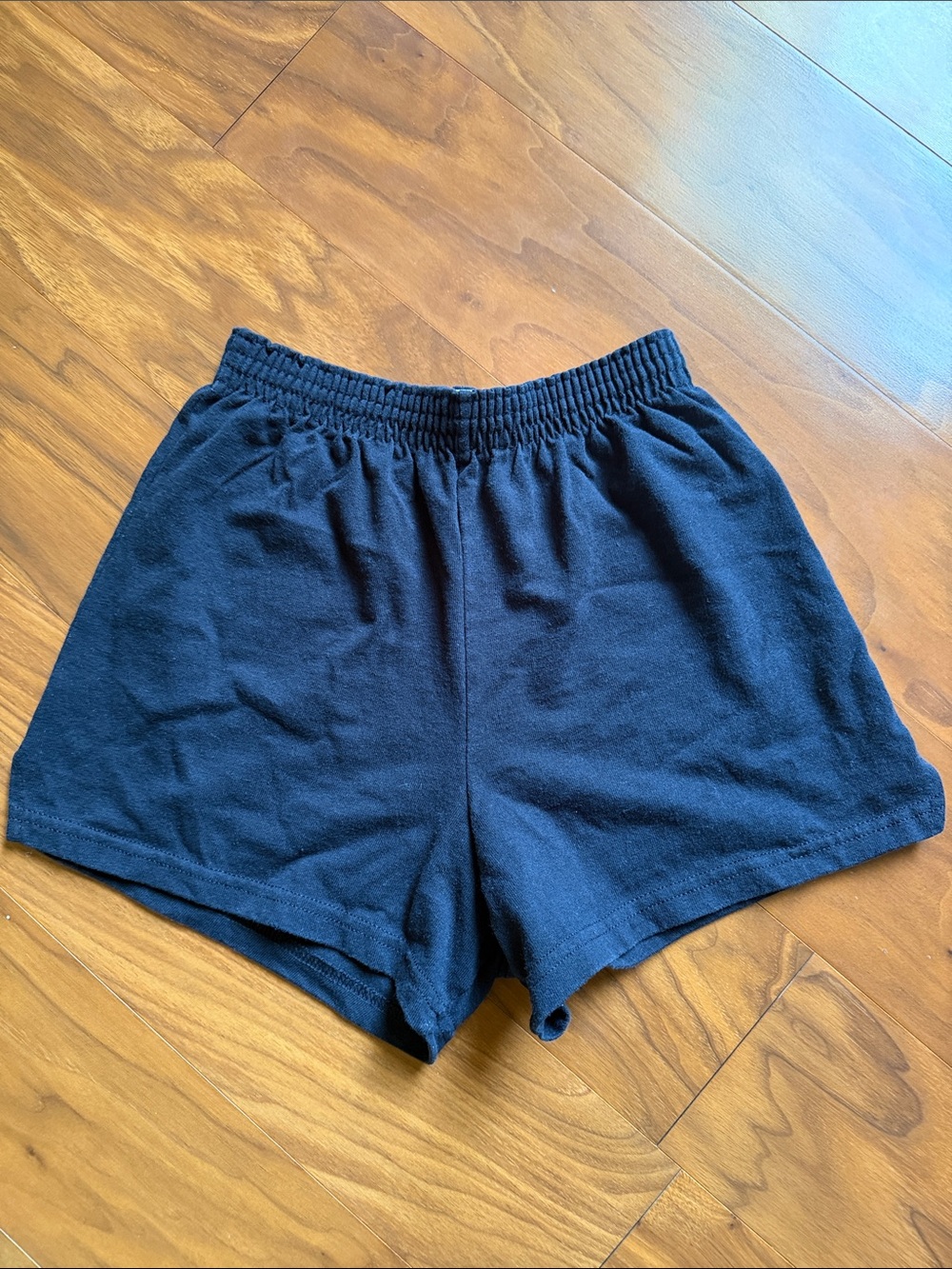 Soffe Black Athletic Elastic-Waist Shorts